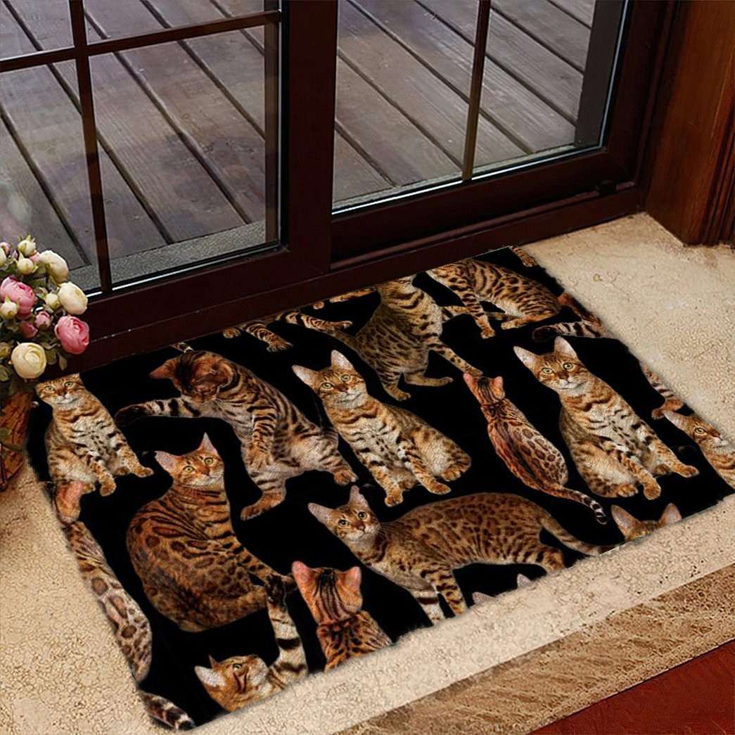 A Bunch Of Bengal Cats Doormat Entryway Design Ideas Best Cat Christmas Gifts