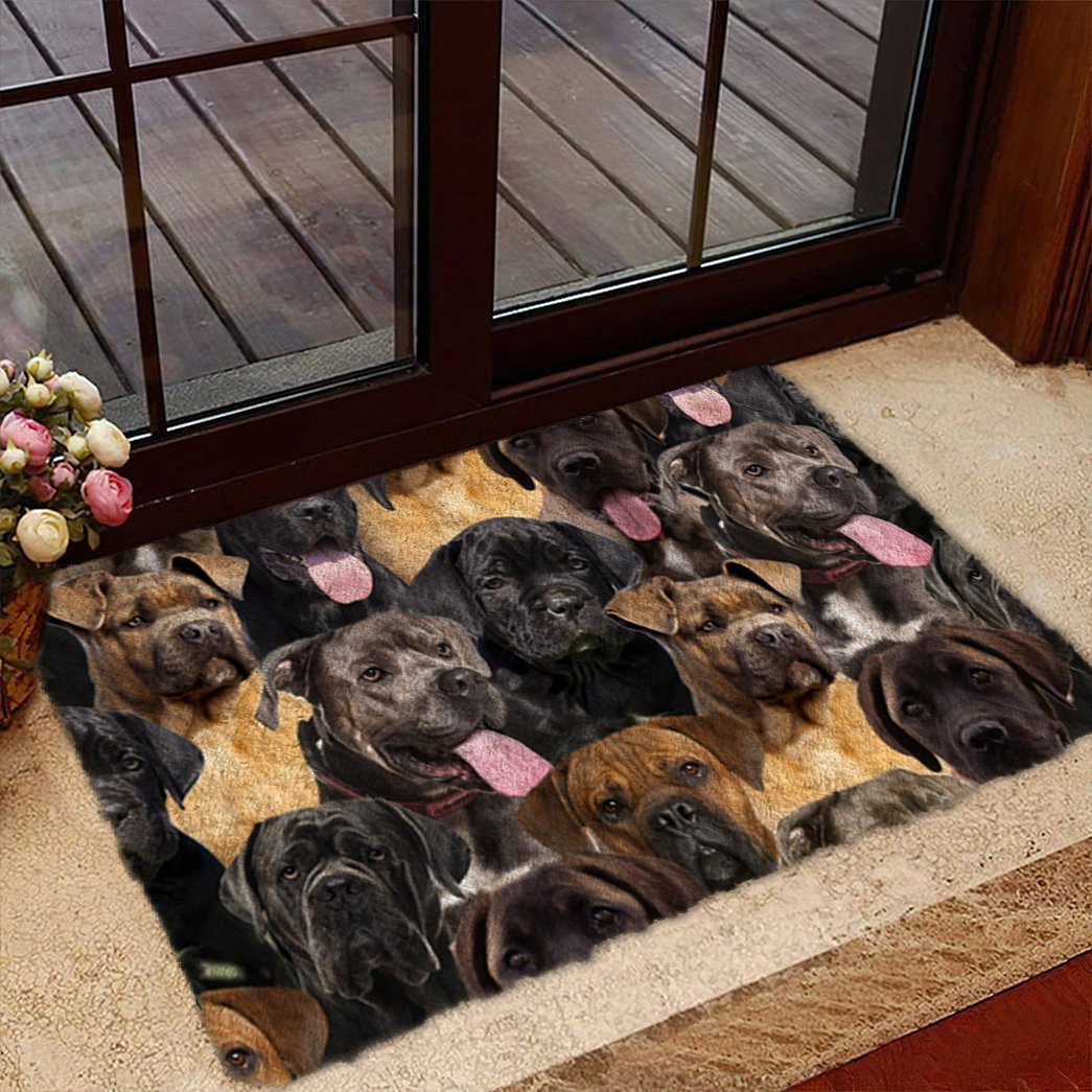 A Bunch Of Cane Corsos Doormat Dog Themed Doormats Great Gifts For Dog Owners
