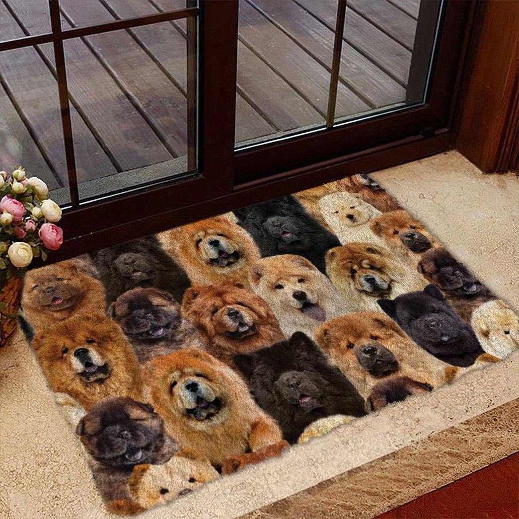 A Bunch Of Chow Chows Doormat Entryway Rug Ideas Christmas Gifts For Dog Owners