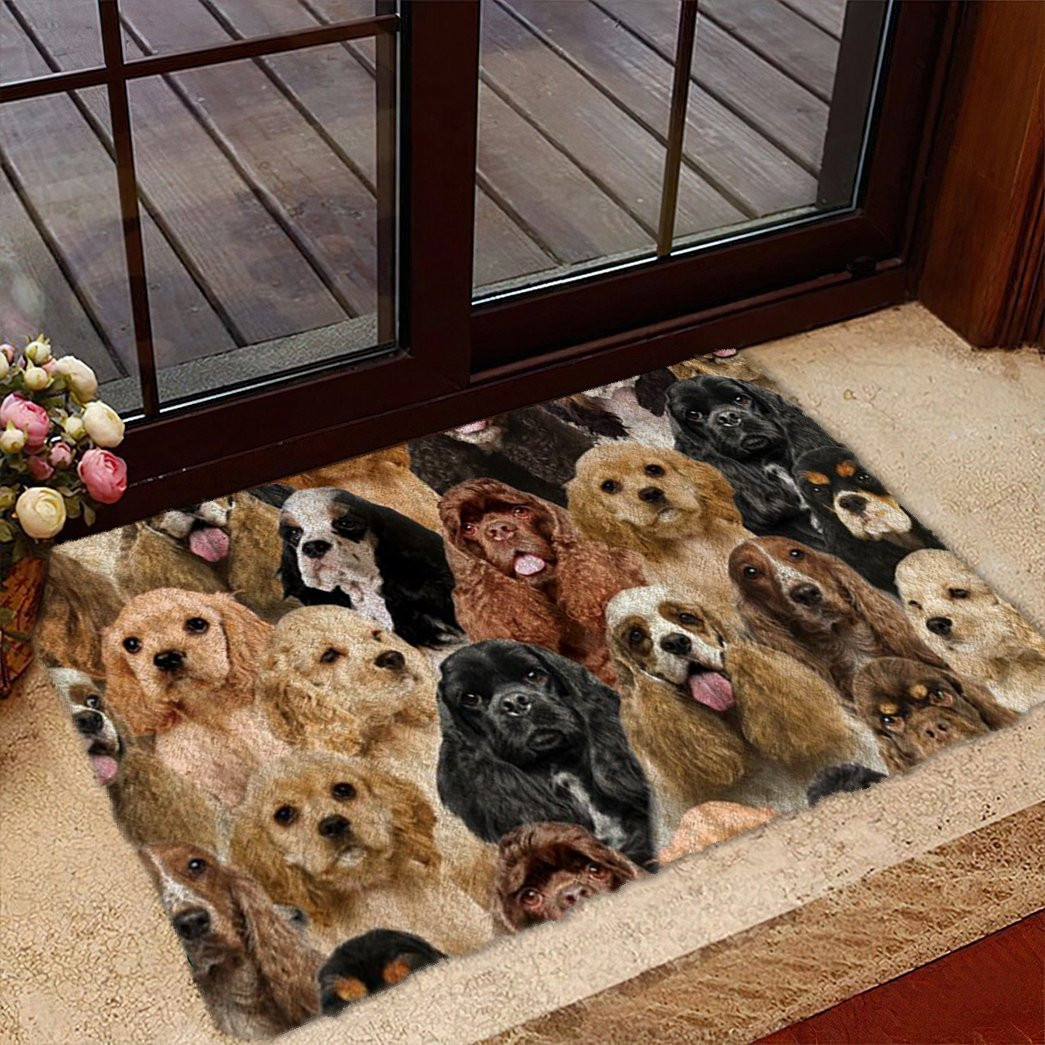 A Bunch Of Cocker Spaniels Doormat Home Entrance Decor Ideas Gifts For New Dog Owners