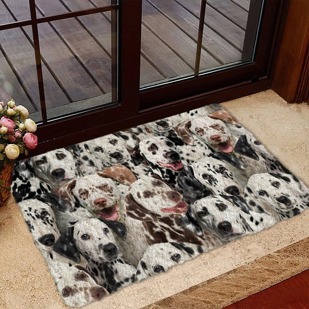 A Bunch Of Dalmatians Doormat Foyer Decor Ideas Great Gifts For Dog Owners