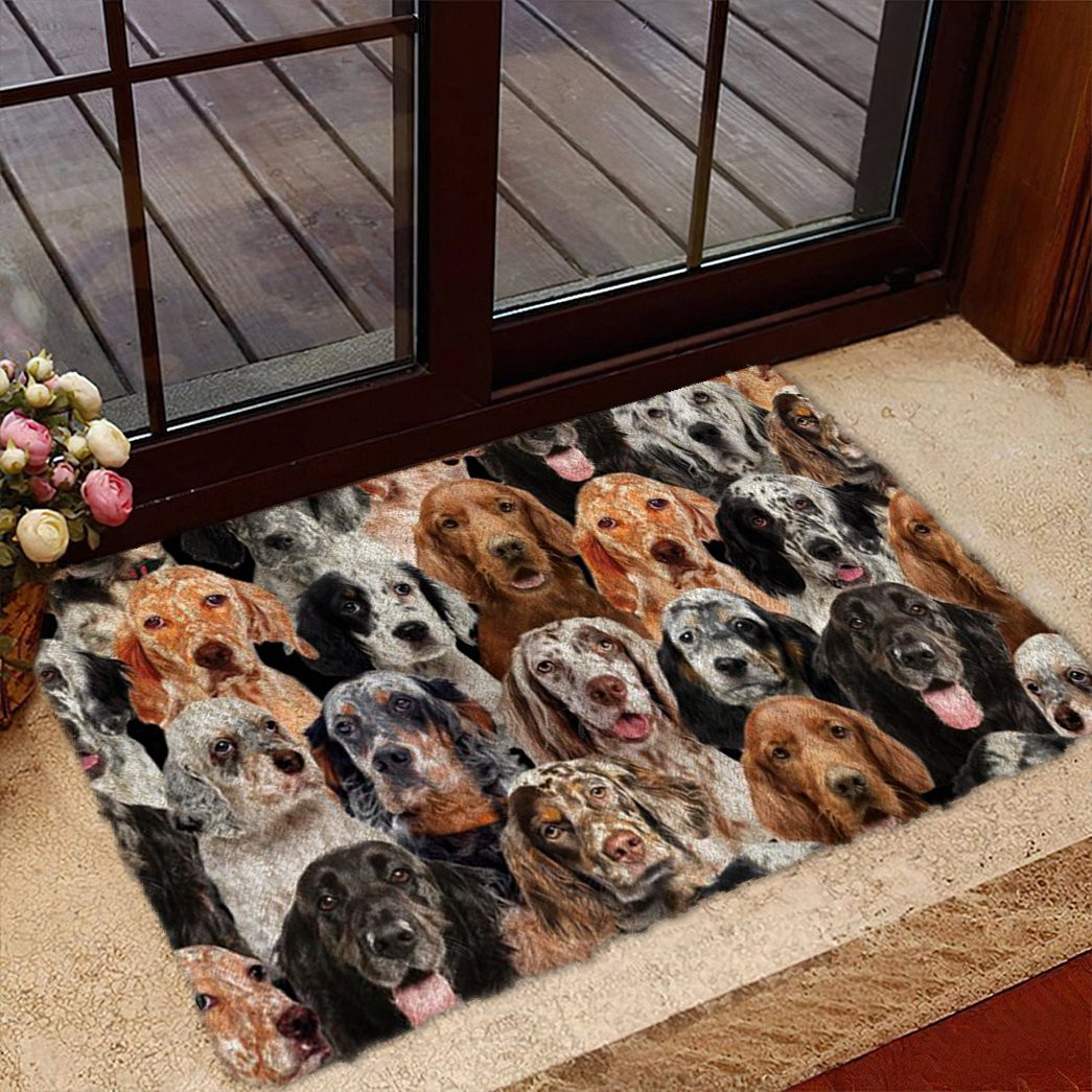A Bunch Of English Setters Doormat Home Entrance Decor Ideas Gifts For Dog Owners