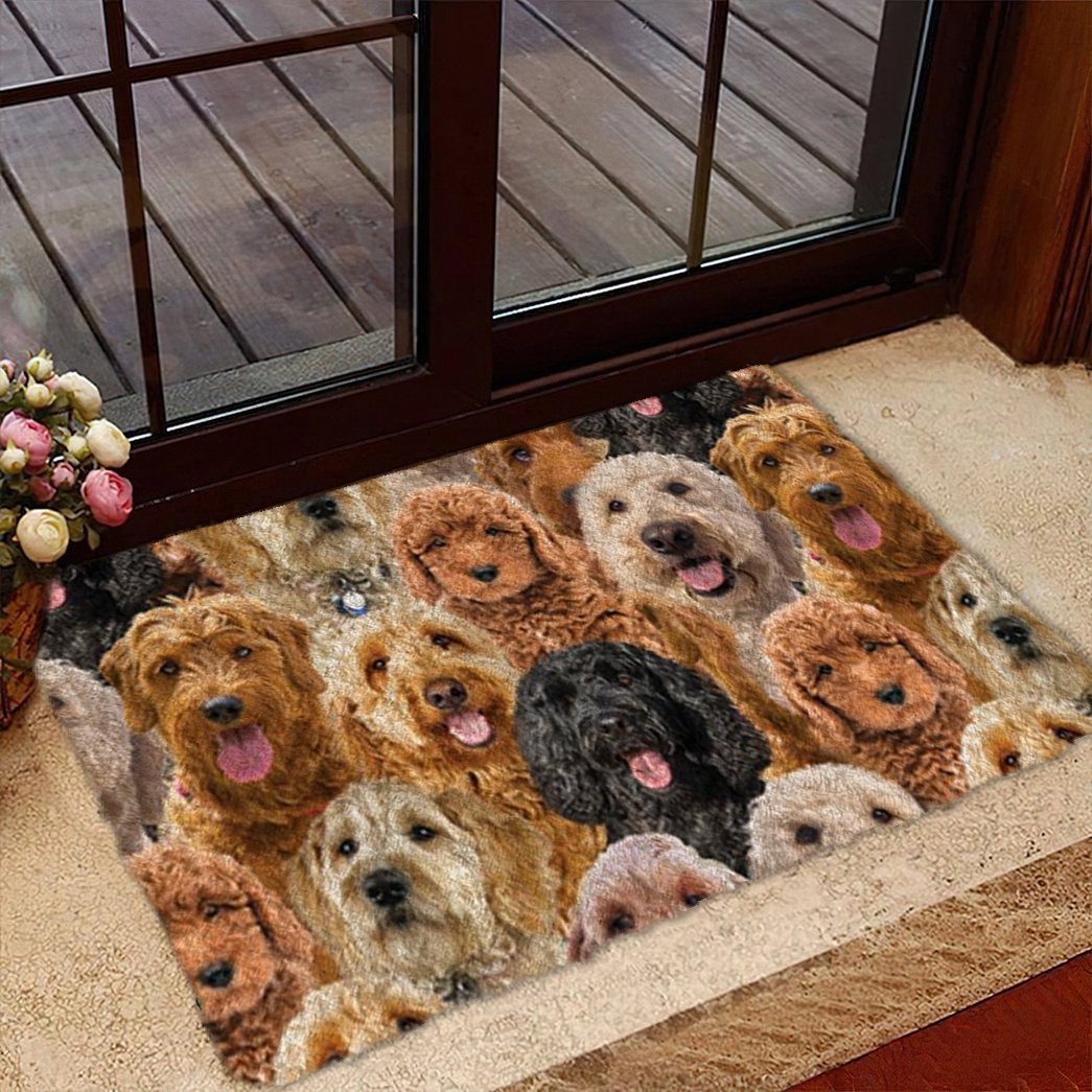 A Bunch Of Goldendoodles Doormat Home Entrance Decor Ideas Gift For Dog Lover