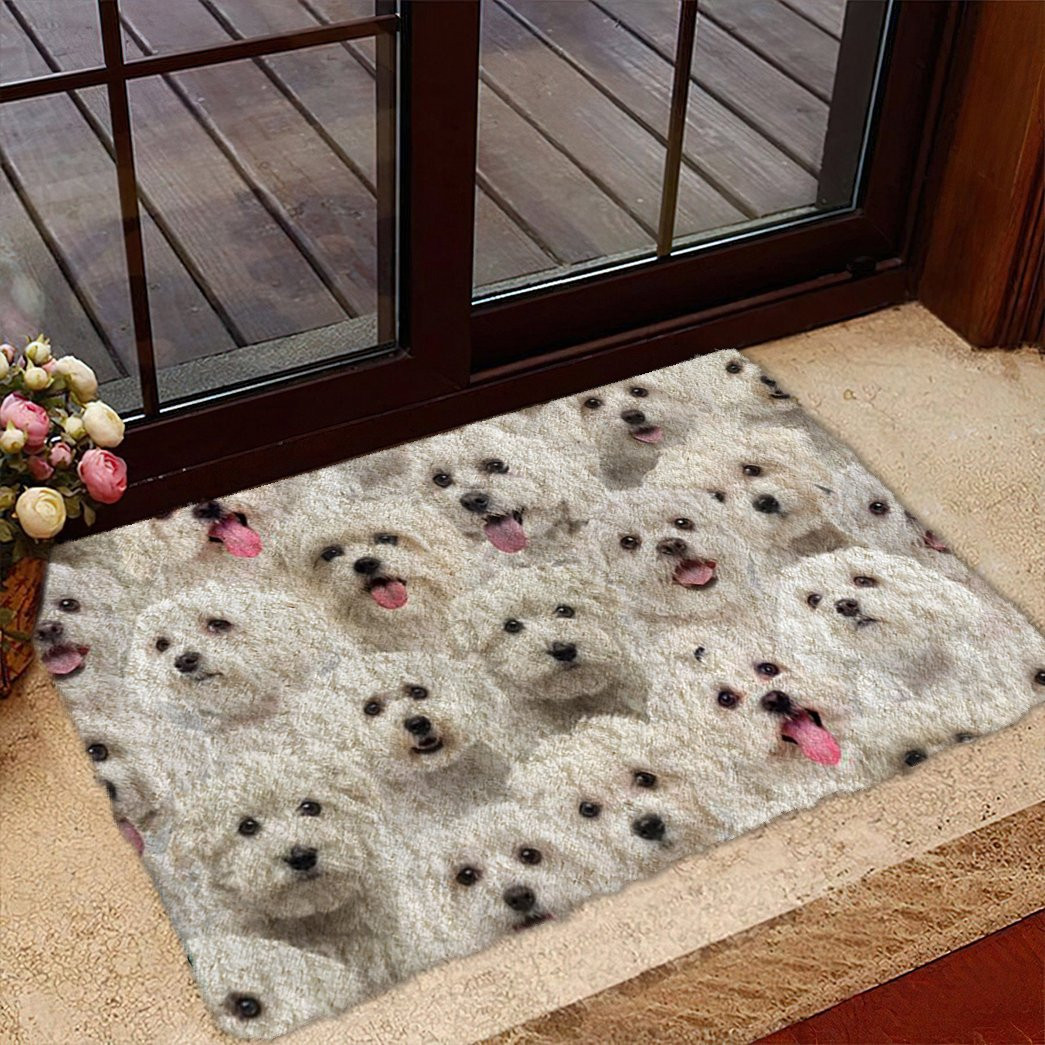 A Bunch Of Malteses Doormat Christmas Entry Way Decor Presents For Dog Owners