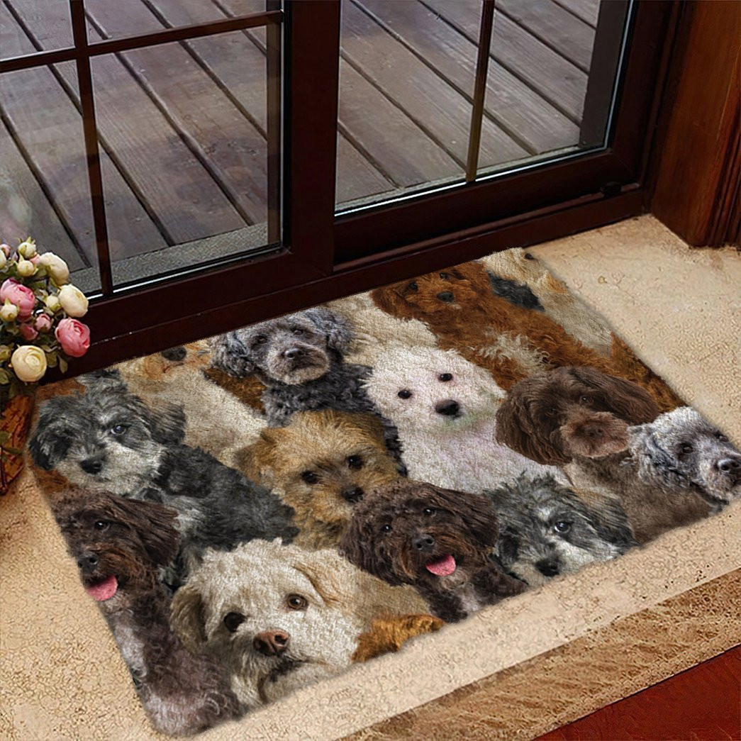 A Bunch Of Schnoodles Doormat Christmas Entry Way Decor Awesome Dog Lover Gifts