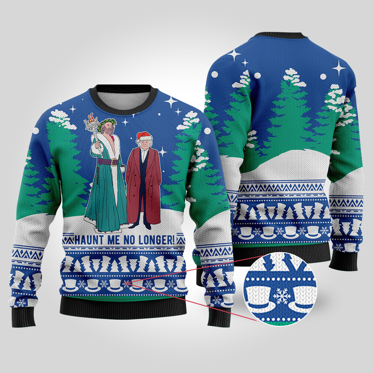 A Christmas Carol Ugly Christmas Sweater Royal Trendy Christmas Sweater for Winter Outfits