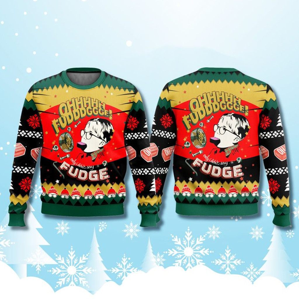 A Christmas Story Ohh Fudge Christmas Ugly Sweater Christmas Gifts For Boyfriend