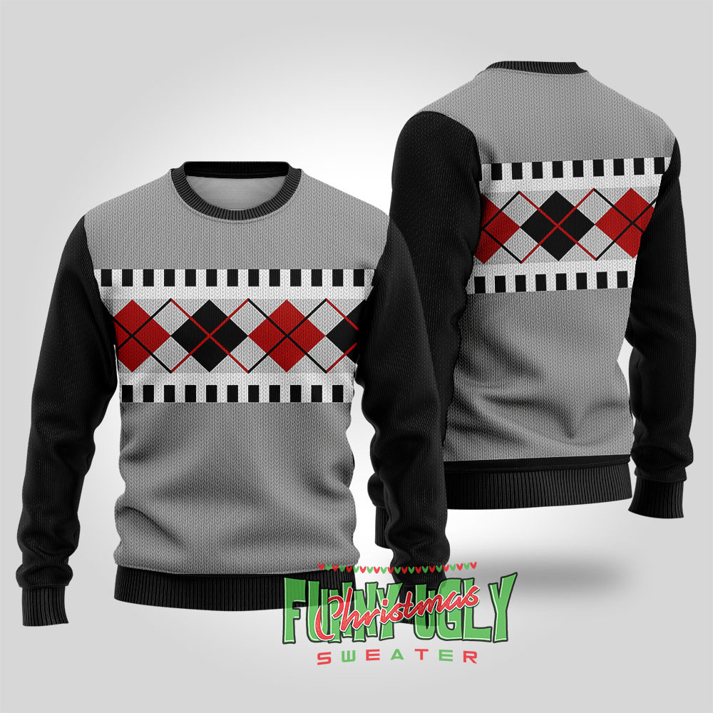 A Christmas Story Ralphie Costume Sweater Black Trendy Christmas Sweater for Winter Outfits