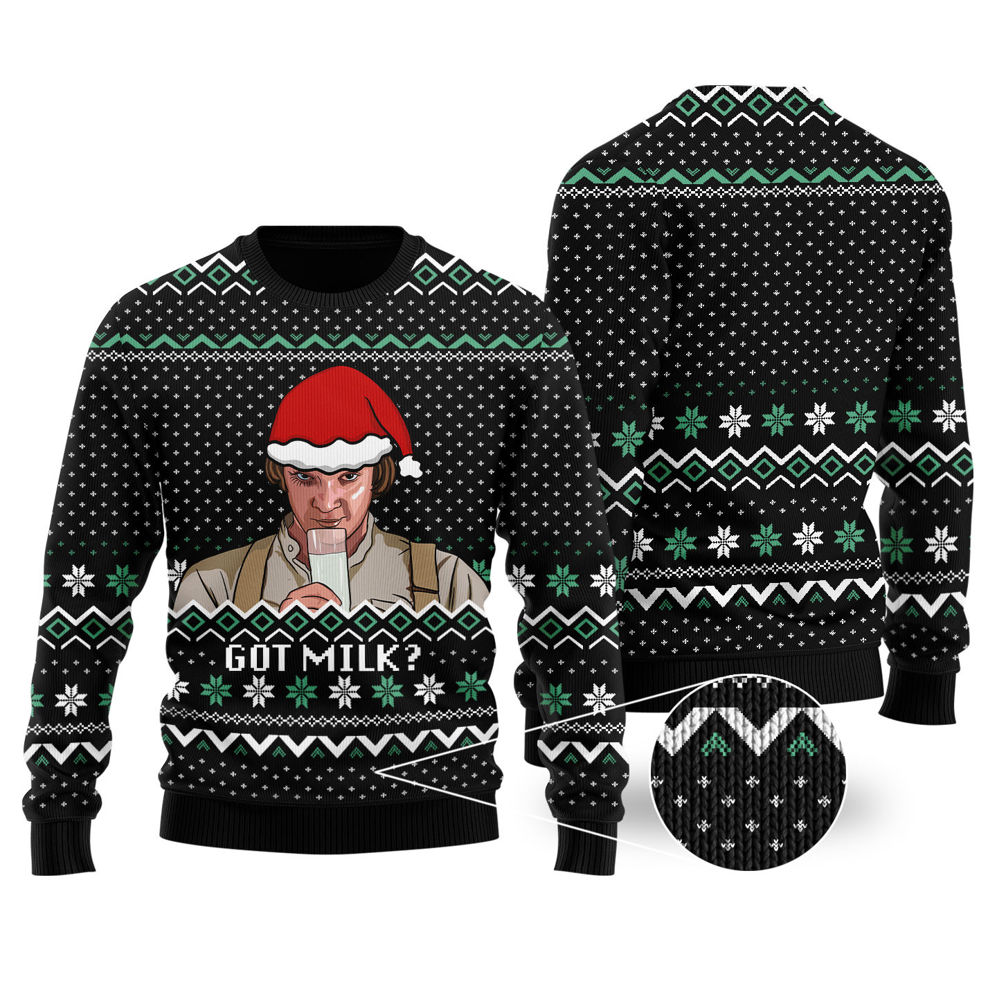 A Clockwork Orange Christmas Sweater Black Personalized Christmas Sweatshirt Gift for Family