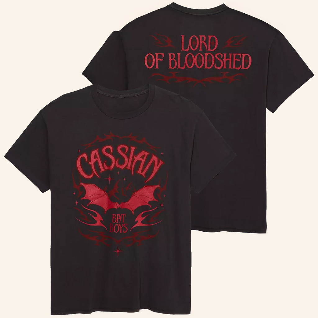 A Court Of Thorns And Roses Merch Cassian Metallic T-Shirt Lord Of Bloodshed Shirt Gift For Her