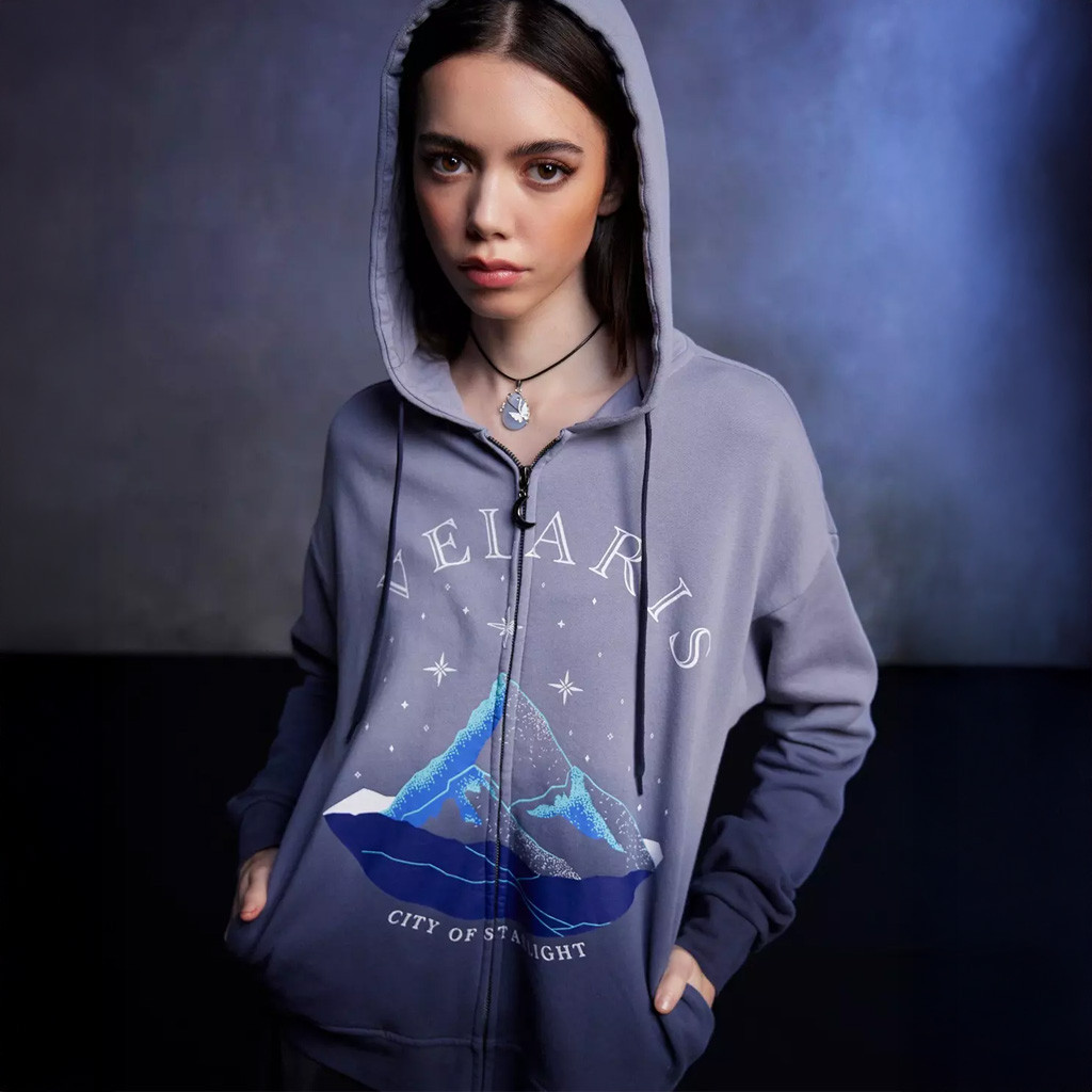 A Court Of Thorns And Roses Merch Velaris Zip Hoodie Gifts For Book Lovers Friends