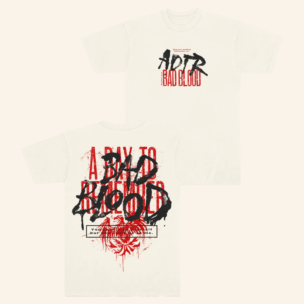 A Day To Remember Merch Bad Blood T-Shirt Christmas Gifts For Rock Fans