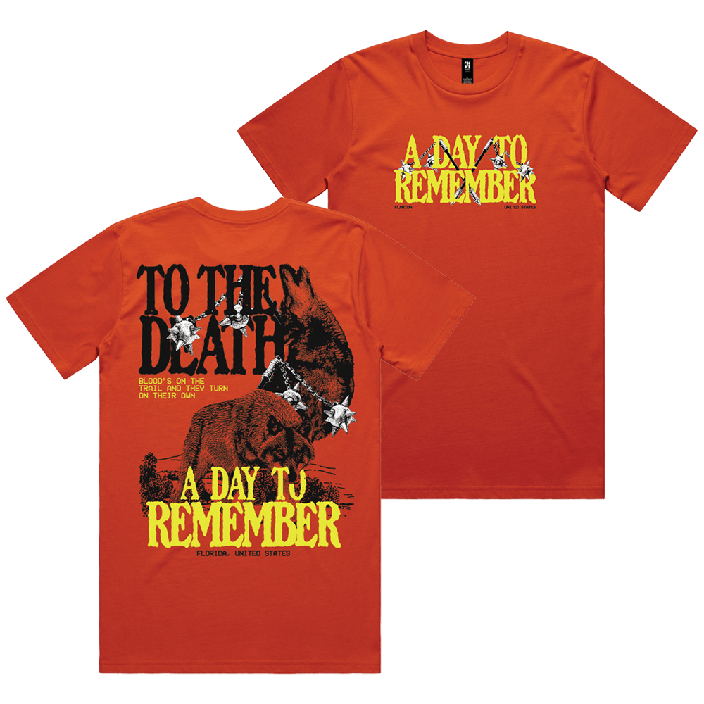 A Day To Remember Merch To The Death Wolf T-Shirt ADTR Merch Fathers Day Gifts Gift for Brother