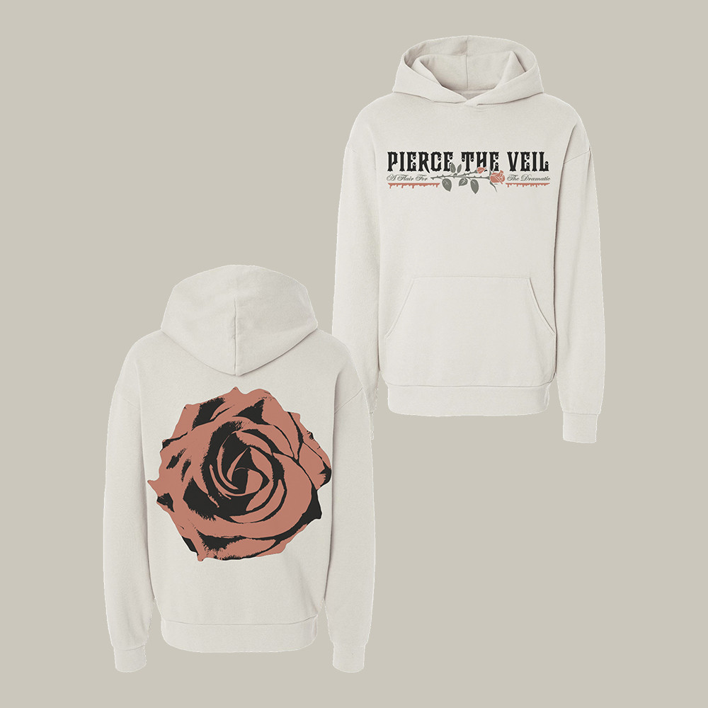 A Flair for the Dramatic Rose Hoodie Pierce The Veil Apparel Rock Music Lover Gift Idea