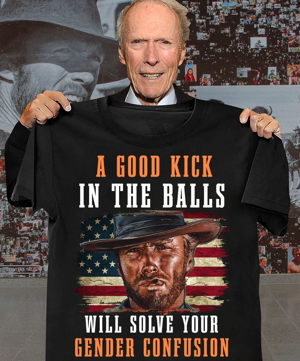 A Good Kick In The Balls Will Solve Your Gender Confusion T-Shirt Gifts For Him