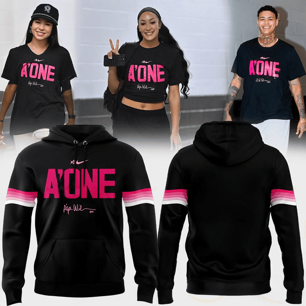 A Ja Wilson A ONE Las Vegas Aces Signature Hoodie Gift Ideas For Basketball Lovers