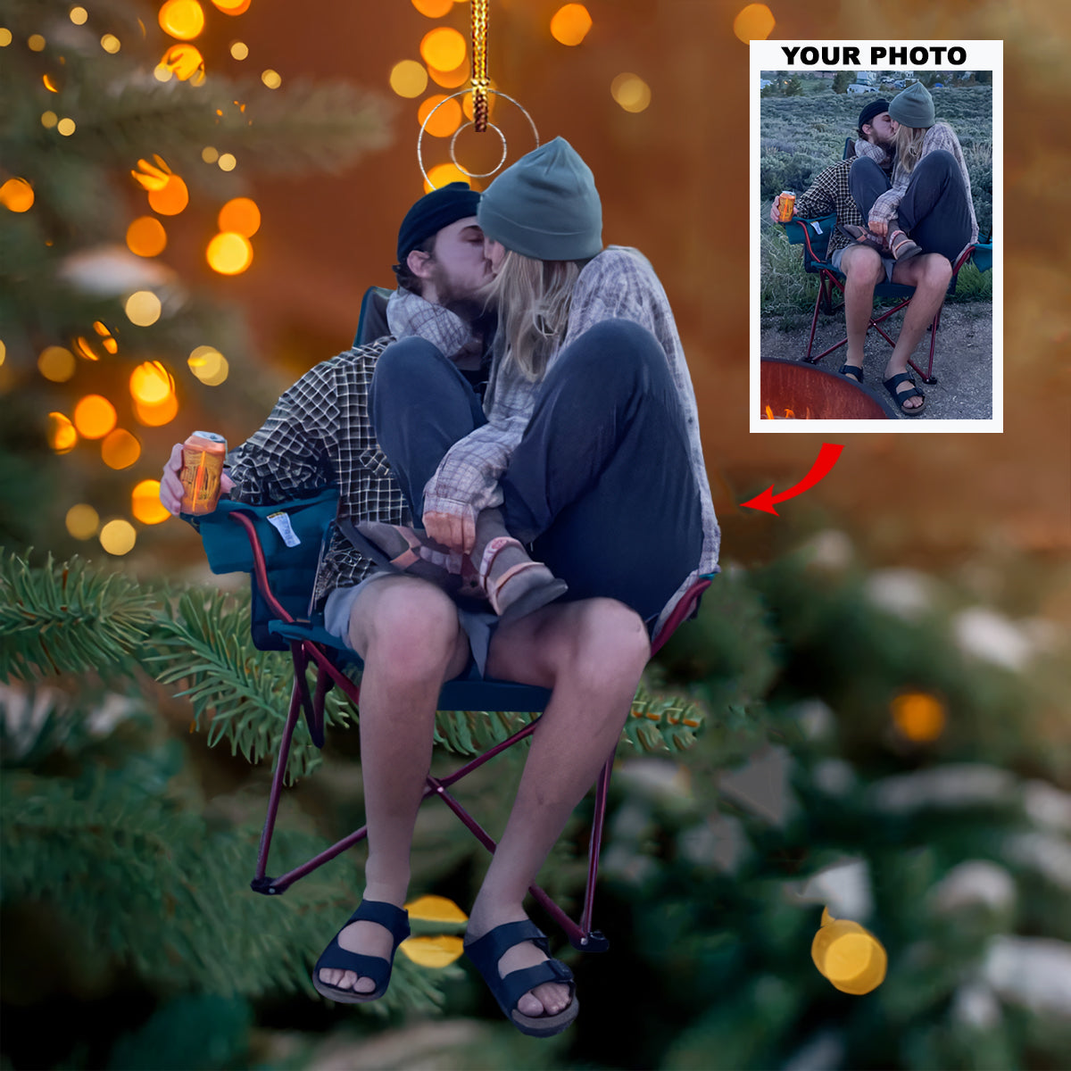 A Love Like Ours Personalized Photo Mica Ornament Christmas Gift For Couple Members Co