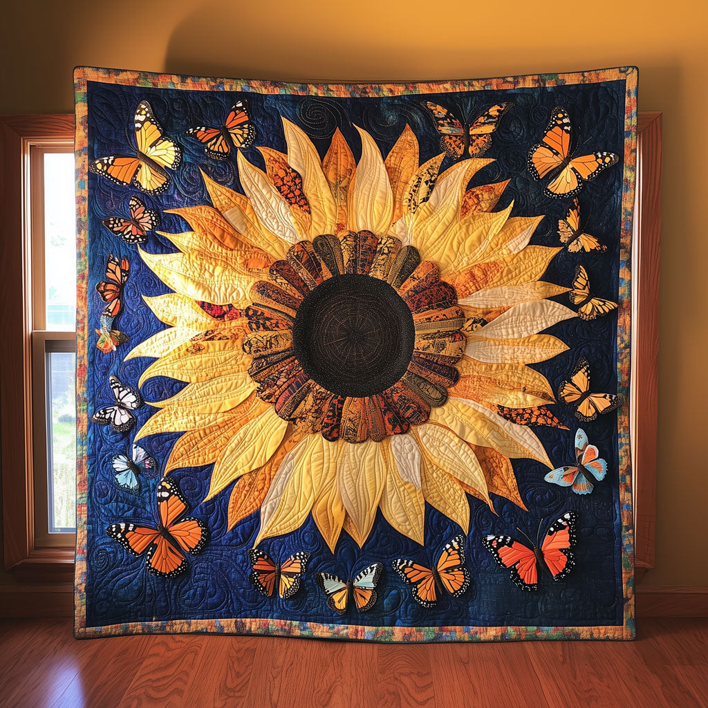 A Million Butterflies Quilt Comfortable Microfiber Quilt Blanket for Everyday Use