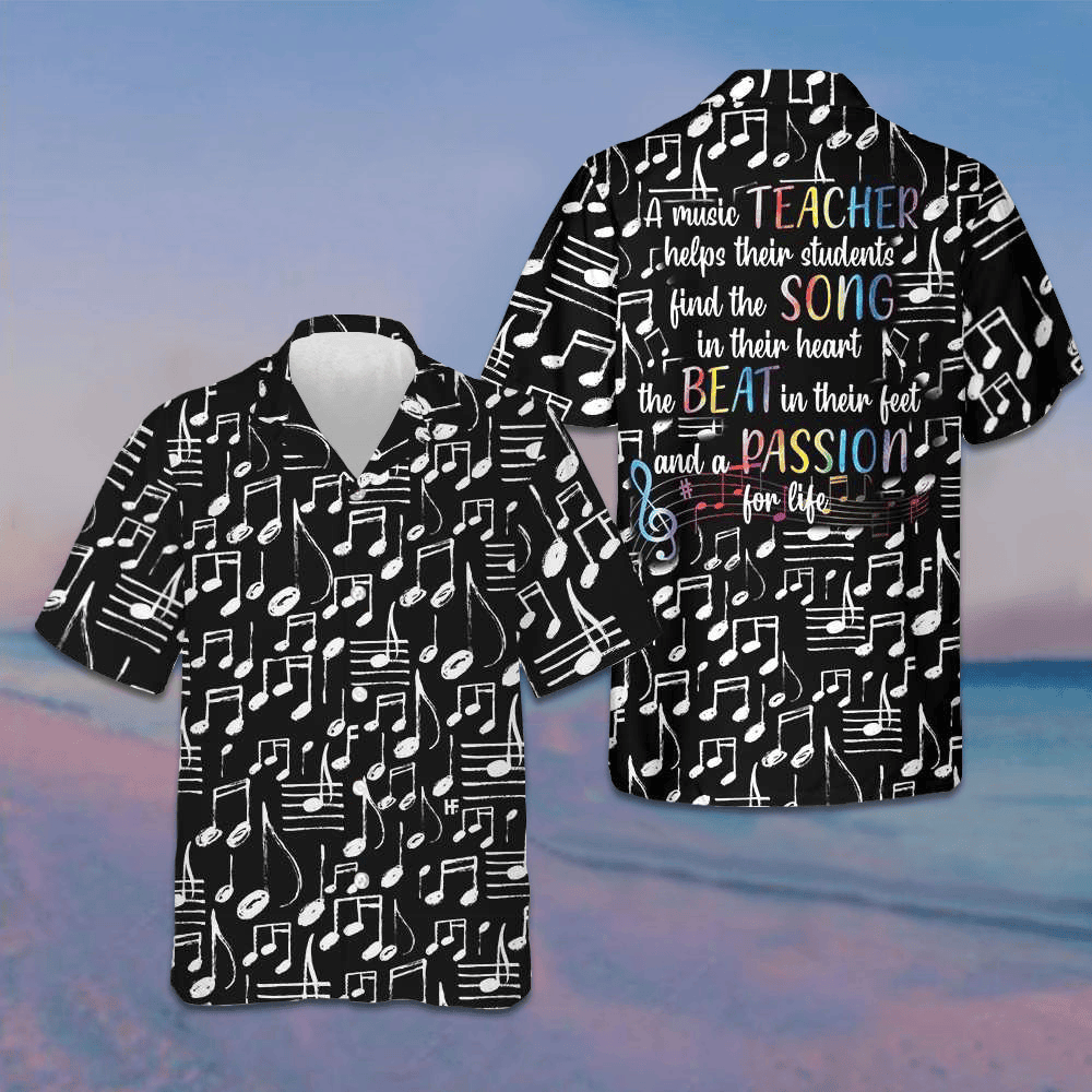 A Music Teacher Hawaiian Shirt Musical Notes Shirt Music Teachers Gifts A Music Teacher Hawaiian Shirt Musical Notes Shirt Music Teachers Gifts
