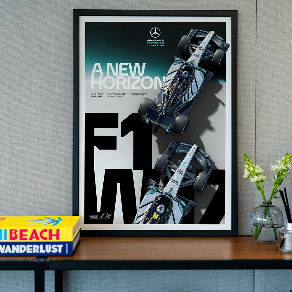 A New Horizon 2026 Season Launch Poster Unique Wall Decor Gift For Kimi Antonelli Fan