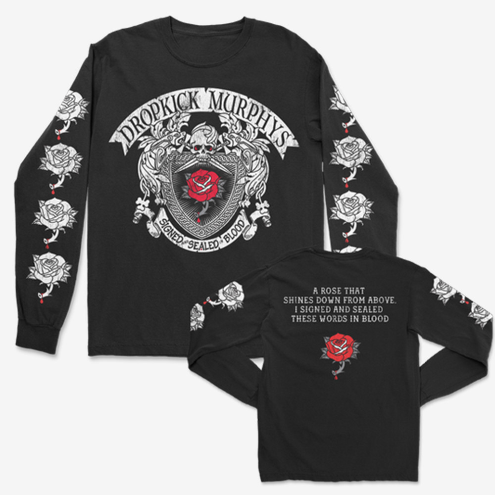 A Rose That Shines Down From Above Long Sleeve Shirt Dropkick Murphys Clothing Gift Ideas