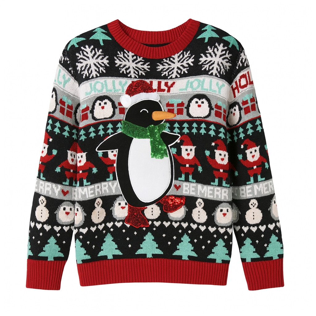 A Royal Icing Christmas Ellise Roth Penguins Graphic Ugly Sweater 2025 Xmas Gifts For Friends A Royal Icing Christmas Ellise Roth Penguins Graphic Ugly Sweater 2025 Xmas Gifts For Friends