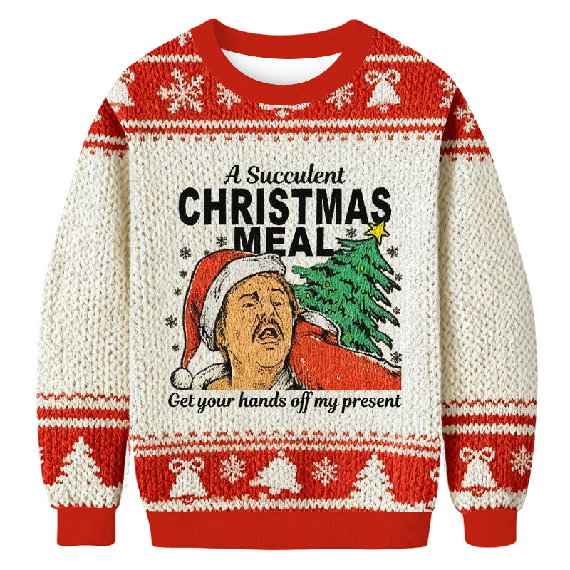 A Succulent Meal Christmas Ugly Sweater Funny Xmas Sweaters Gifts For Boyfriend