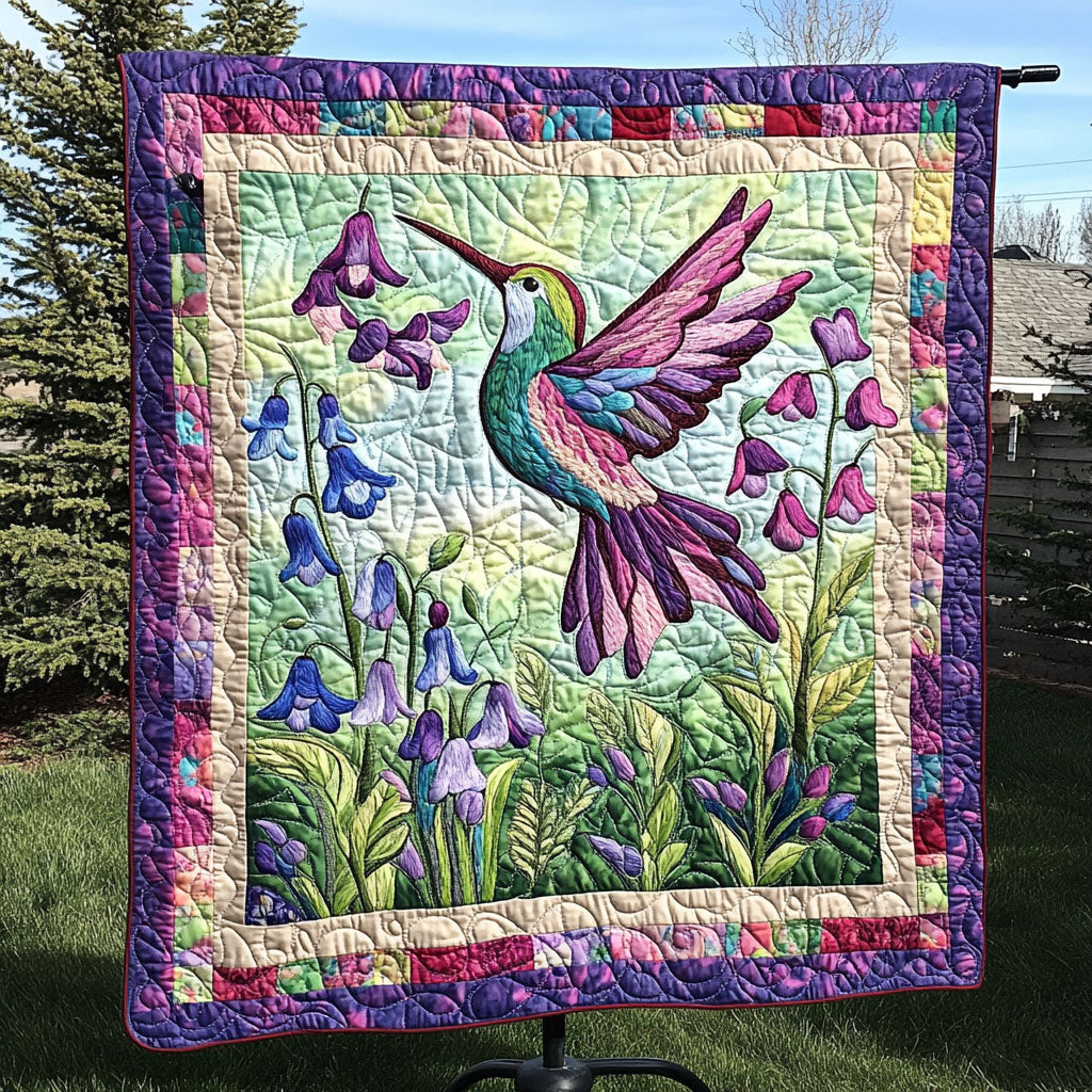 A Symphony of Bluebell Quilted Blanket Best Couch Throw Blanket Hummingbird Stuff To Buy