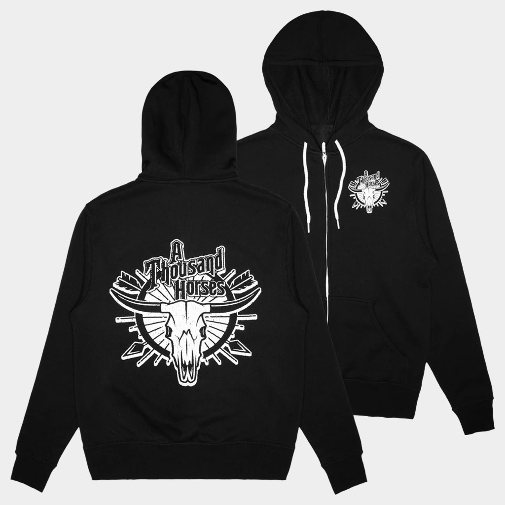 A Thousand Horses Merch 2026 A Thousand Horses Zip Up Hoodie Birthday Gift For Husband