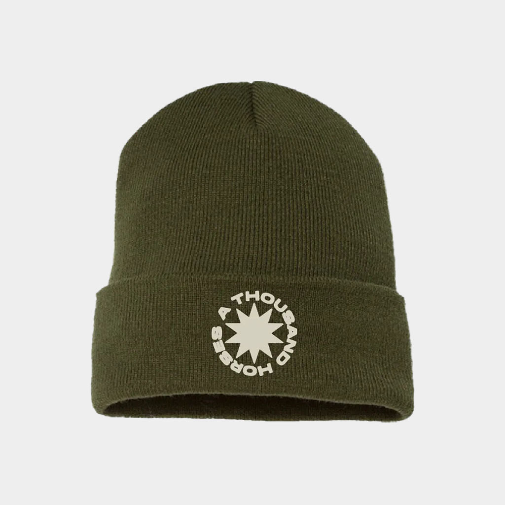 A Thousand Horses Merch ATH Burst Logo Beanie Embroidered A Thousand Horses Hat Gifts For Son