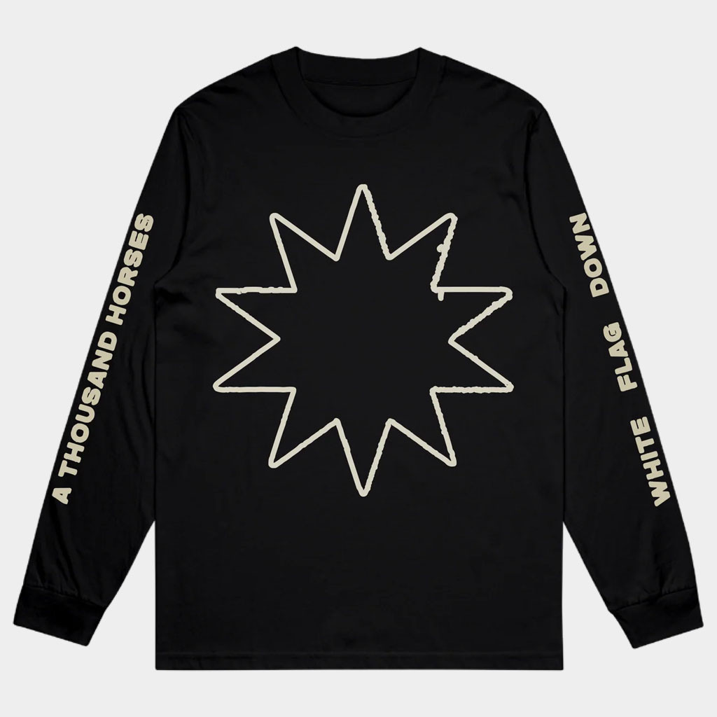 A Thousand Horses Merch Black Burst WFD Long Sleeve T-Shirt A Thousand Horses Shirt Gifts