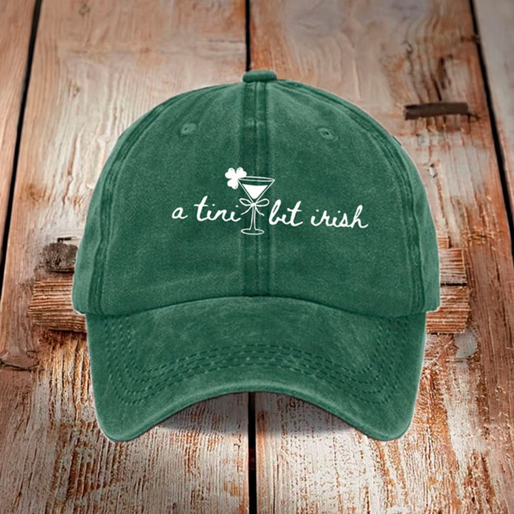 A Tini Bit Irish Hat Saint Patrick's Day Baseball Cap Irish Culture Present For Enthusiasts