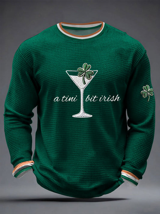 A Tini Bit Irish Long Sleeve Shirt Funny St Patricks Day Irish Drinking Shirt Gift For Him
