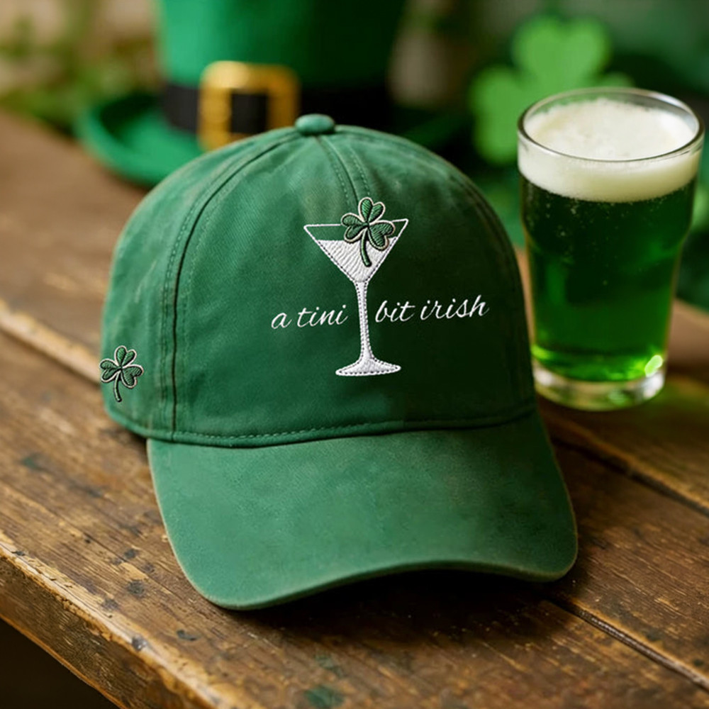 A Tini Bit Irish Shamrock Hat St Patrick's Day Baseball Cap Present For Him