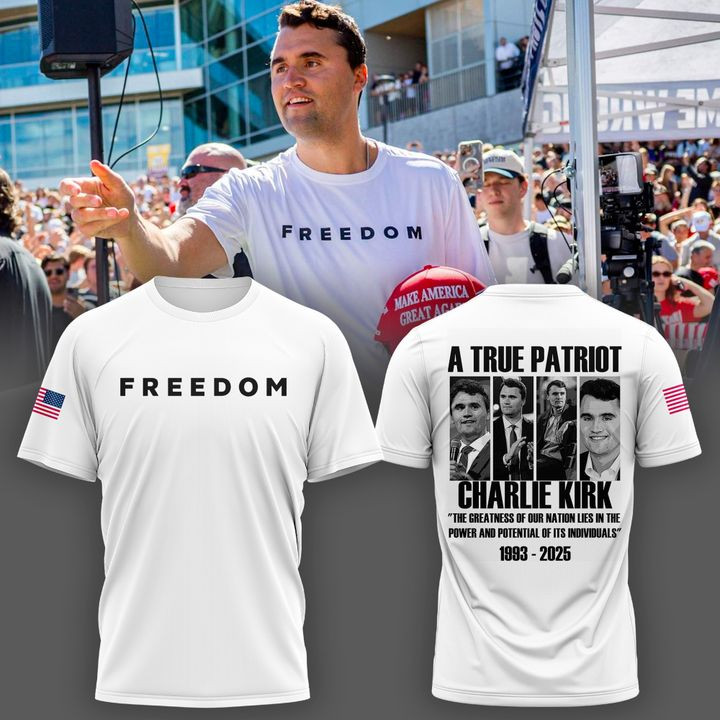 A True Charlie Kirk 1993-2025 Freedom T-shirt Gift For American Supporters