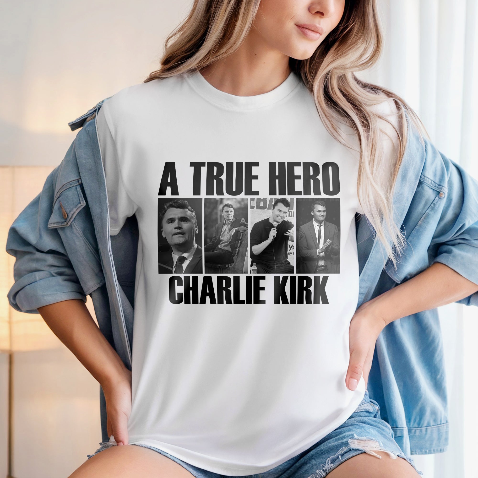 A True Hero Charlie Kirk Rest In Peace Bright Shirt Gift for Free Speech Supporters