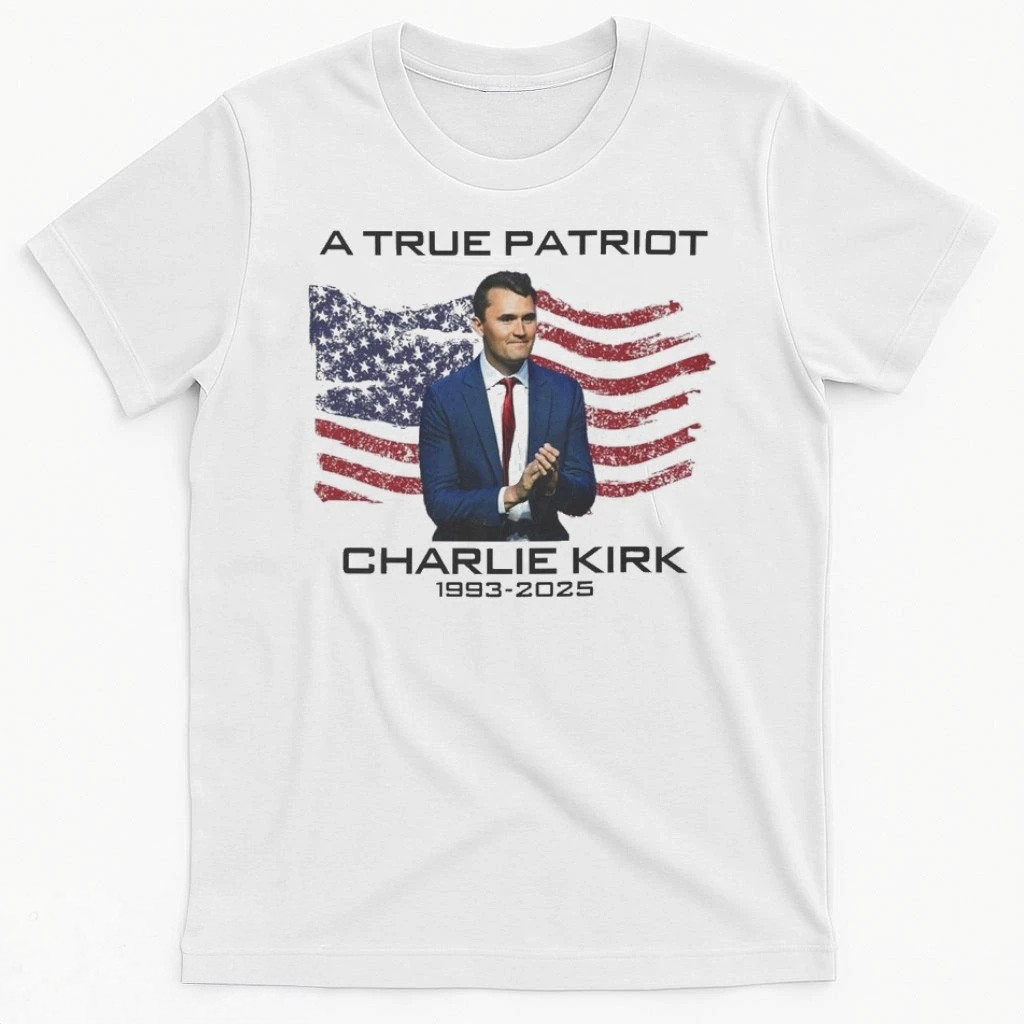 A True Patriot Charlie Kirk 1933 2025 USA Flag Shirt Kirk Shirt Patriotic Gifts For Dad