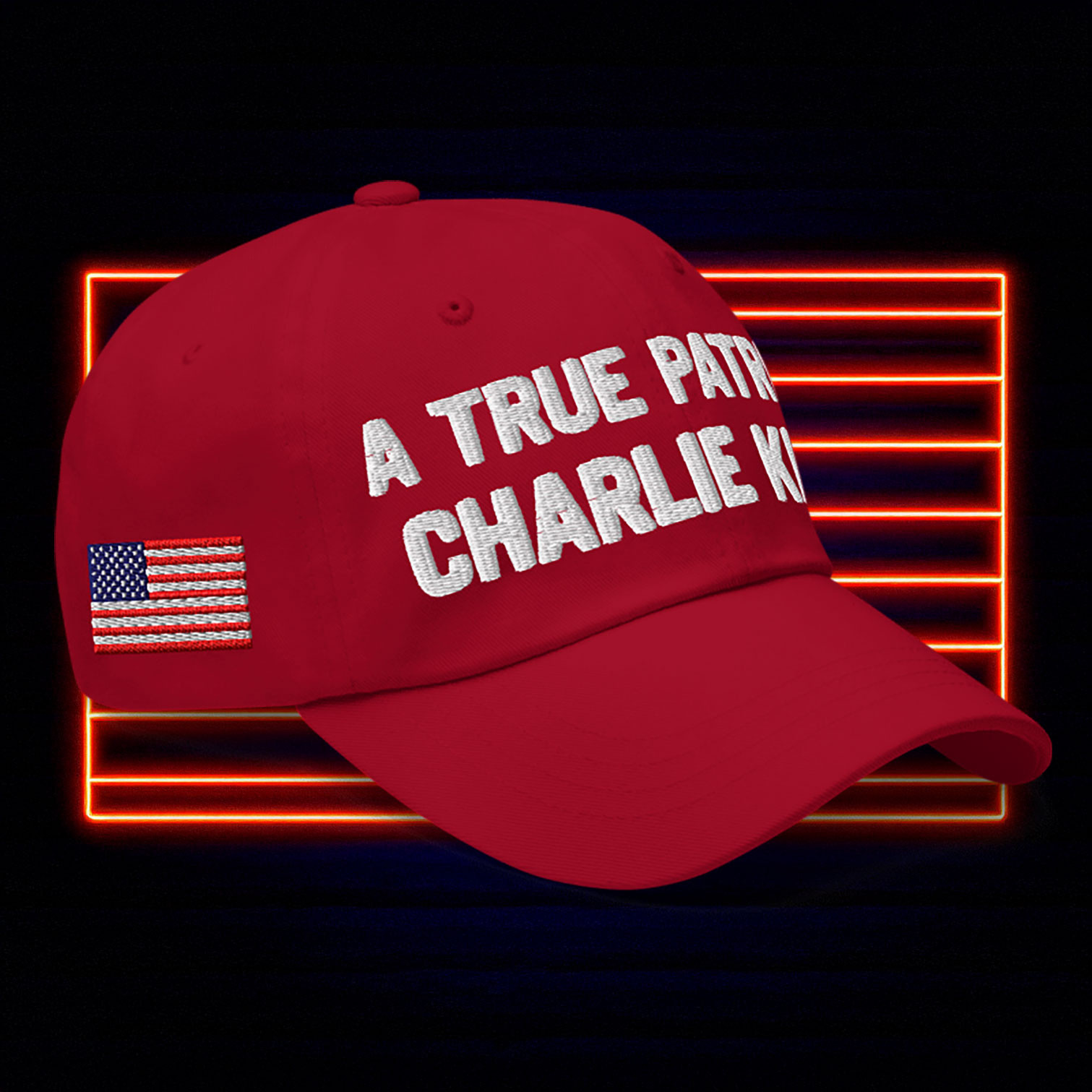 A True Patriot Charlie Kirk Baseball Cap Charlie Kirk Hat