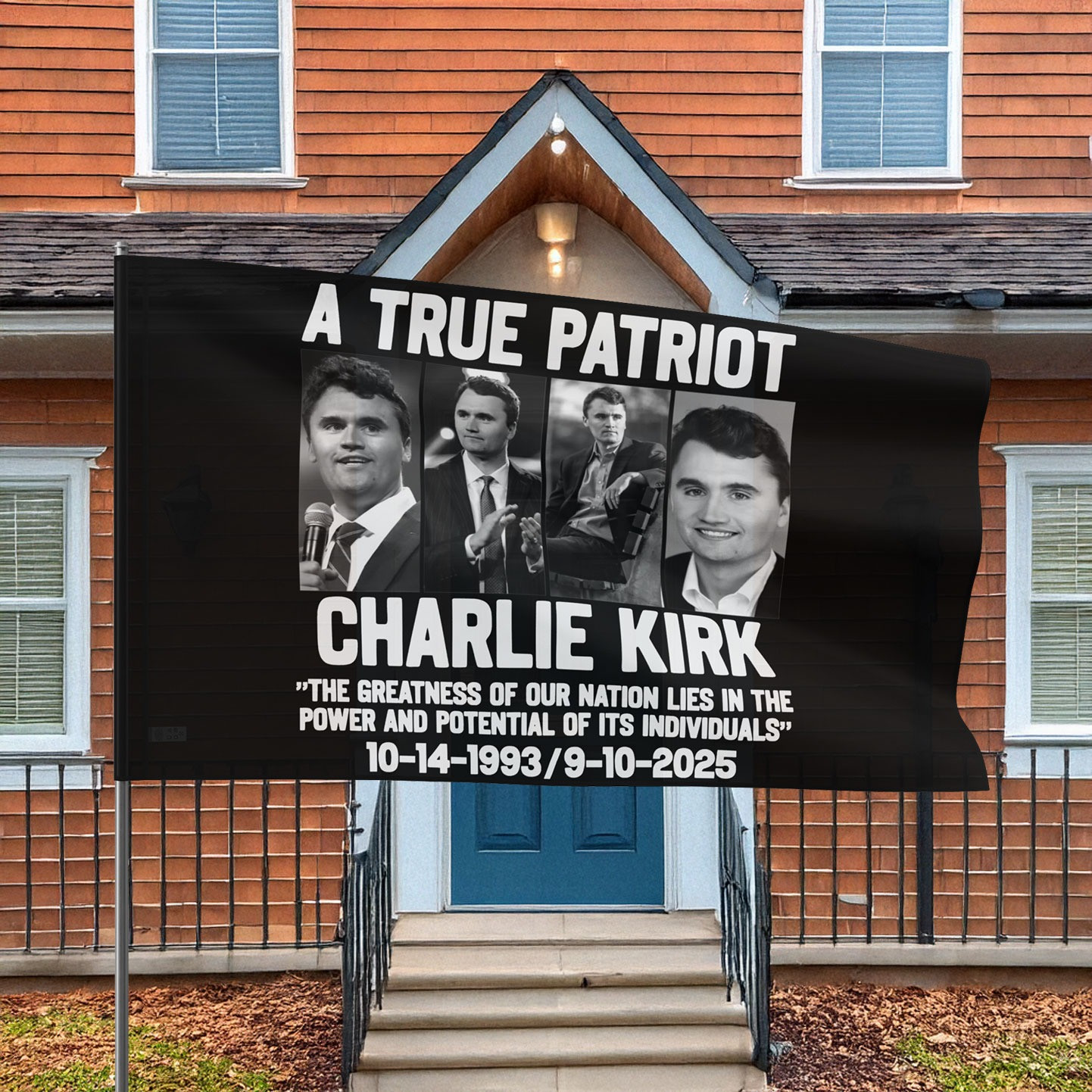 A True Patriot Charlie Kirk Flag