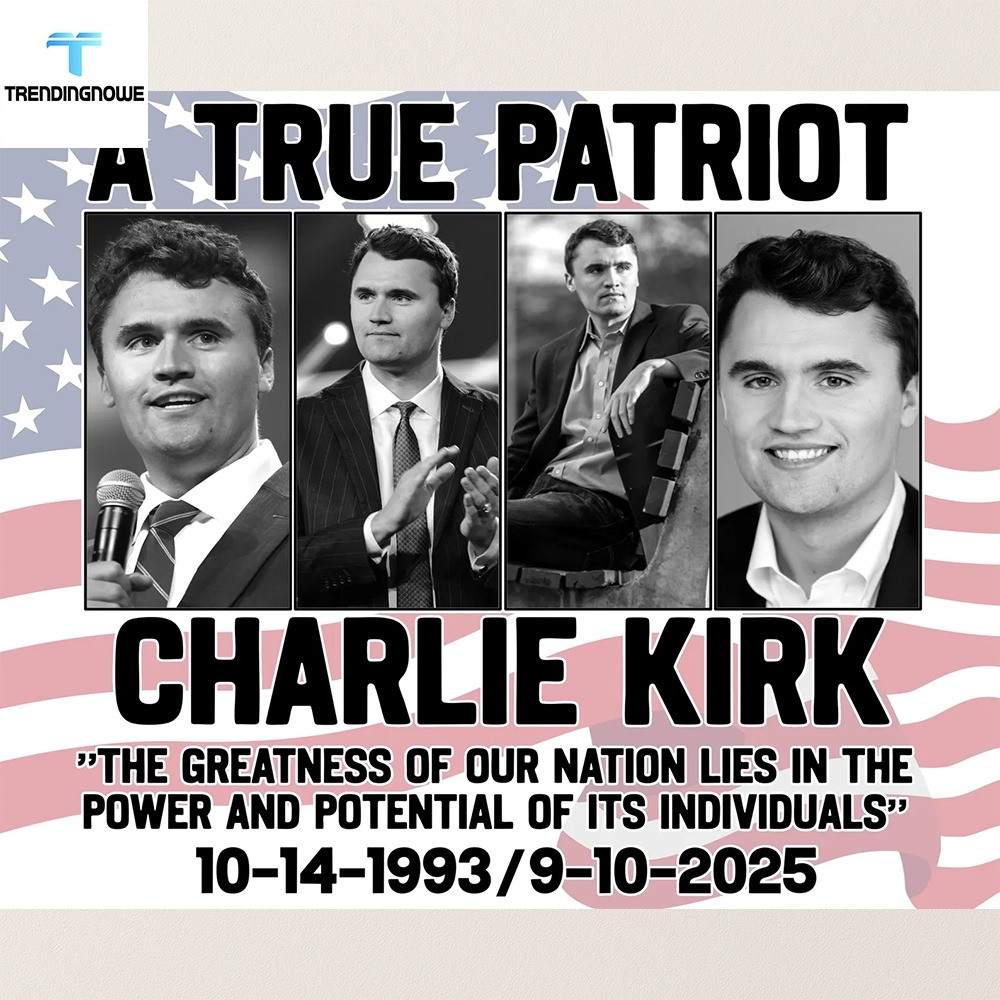 A True Patriot Charlie Kirk Yard Sign RIP Charlie Kirk Merch Gift For Supporters