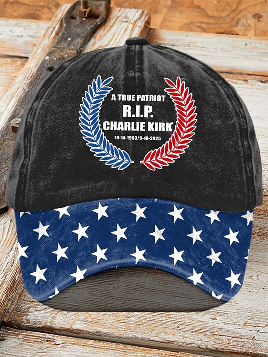 A True Patriot Rest In Peace Neutral Print Hats Best Gift For America Lovers and Supporters