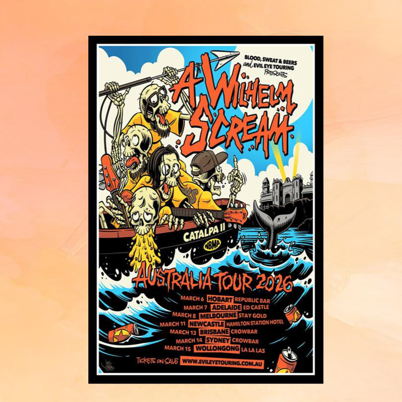 A Wilhelm Scream Merch Australia Tour 2026 Poster Home Decor Best Gifts For Music Lovers A Wilhelm Scream Merch Australia Tour 2026 Poster Home Decor Best Gifts For Music Lovers
