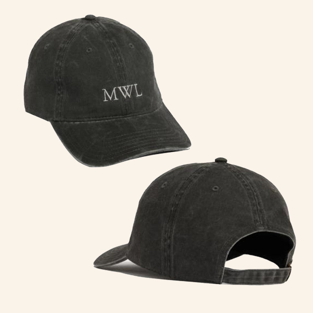 A24 Films Merch Mark William Lewis Monogram Hat Embroidered Dad Gifts A24 Films Merch Mark William Lewis Monogram Hat Embroidered Dad Gifts