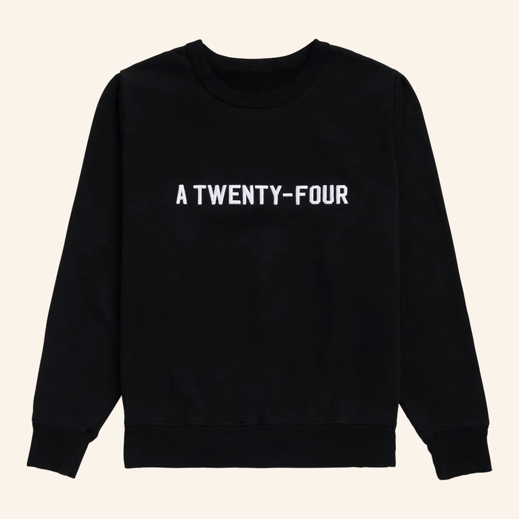 A24 Merch A Twenty Four Embroidered Crewneck Sweatshirt Birthday Gift For Husband A24 Merch A Twenty Four Embroidered Crewneck Sweatshirt Birthday Gift For Husband