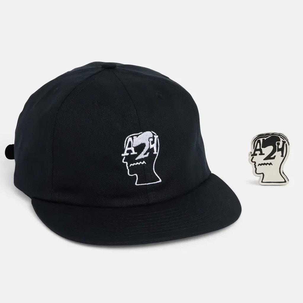 A24 Merch Black Embroidered Brain Dead x A24 Snapback Hat Best Gifts For Husband
