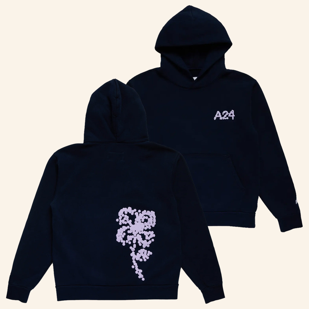 A24 Merch Navy Dots Hoodie A24 Hoodie Present For Girlfriend A24 Merch Navy Dots Hoodie A24 Hoodie Present For Girlfriend