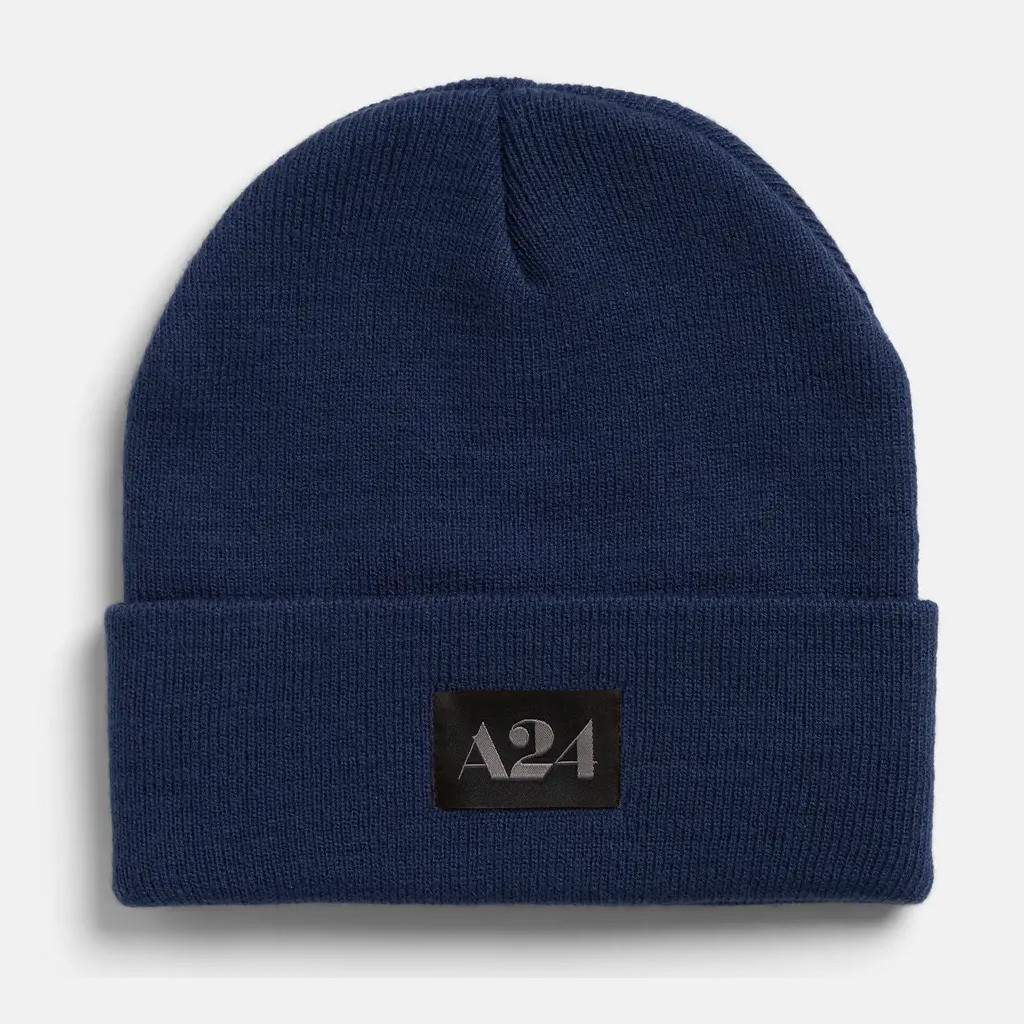 A24 Merch Navy Logo Beanie Birthday Gift Ideas For Husband