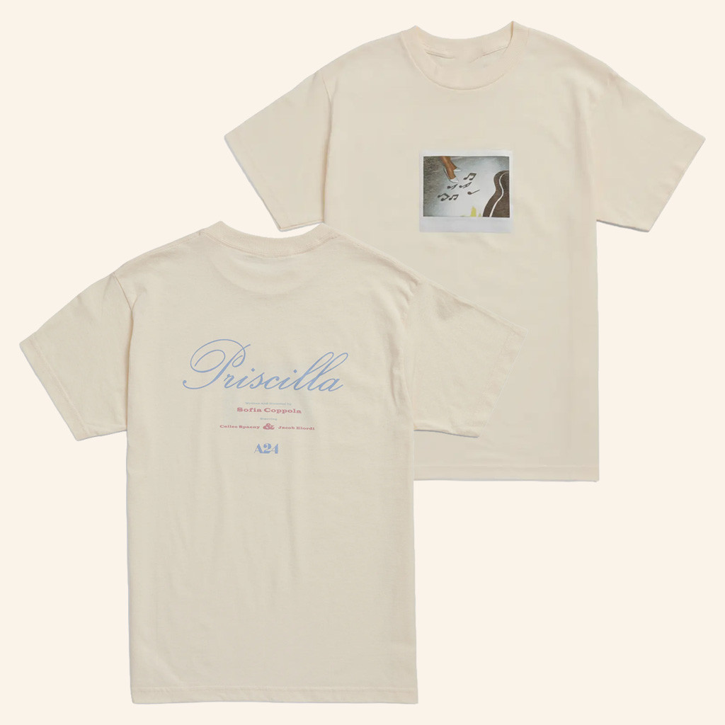 A24 Merch Priscilla Music Polaroid T-Shirt Birthday Gift For Her A24 Merch Priscilla Music Polaroid T-Shirt Birthday Gift For Her