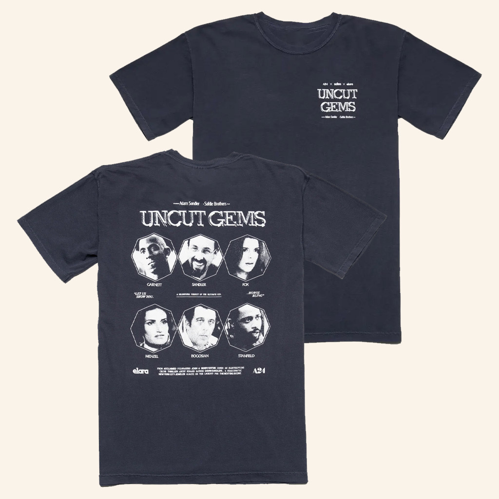 A24 Merch Uncut Gems Cast T-Shirt Best Gifts For Father