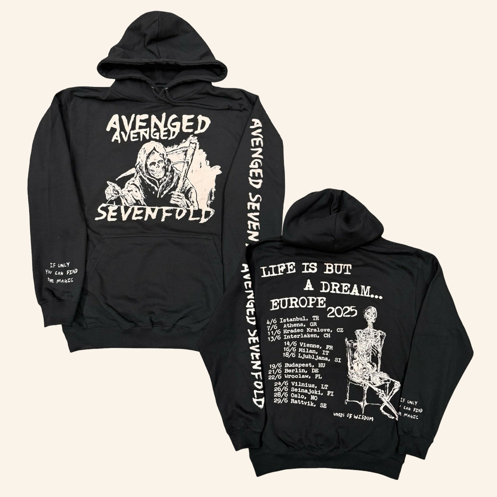 A7X World Merch Avenged Sevenfold Europe Tour Libad Hoodie Xmas Presents For Him A7X World Merch Avenged Sevenfold Europe Tour Libad Hoodie Xmas Presents For Him
